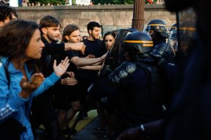 The French Senate has discussed whether or not to tighten the country's digital hate speech laws in the wake of widespread rioting throughout the country. (Photo by Ameer Alhalbi/Getty Images)