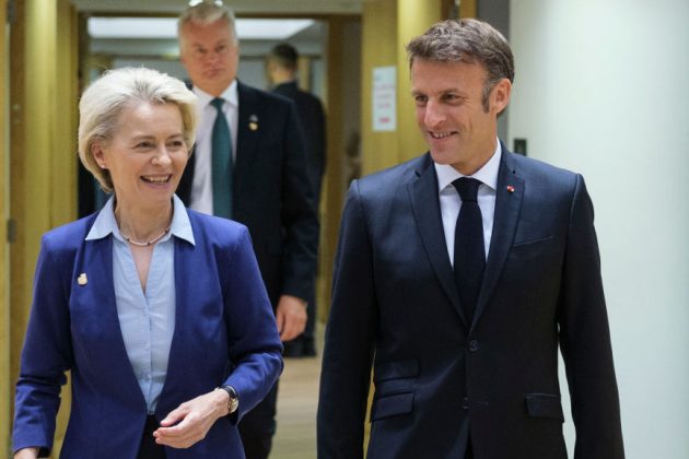 President Emmanuel Macron has lashed out at the French opposition, denouncing both the left and the right in the country as not being pro-EU enough. (Photo by Thierry Monasse/Getty Images)