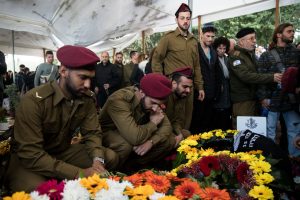 The Israeli and Palestinian foreign ministers are to meet their European Union counterparts on Monday as the EU considers potential steps toward a comprehensive peace between the two sides even as the war in Gaza rages on. (Photo by Amir Levy/Getty Images)