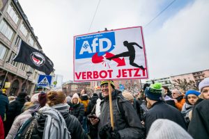 Government politicians have now instead floated the idea that the AfD could now be defunded by the government over its political views rather than banned outright. (Photo by Thomas Lohnes/Getty Images)