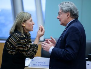 Infighting has hit the European Commission over the handling of Polish rule-of-law breaches ahead of a closed-door meeting, sources within the body have told Brussels Signal. (Photo by Thierry Monasse/Getty Images)