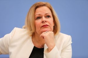 Germany's Antifa-linked Interior Minister, Nancy Faeser, has accused her political opponents of "poisoning" political discourse by allegedly pandering to "extremists". (Photo by Omer Messinger/Getty Images)