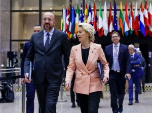 The EU Council has agreed to greenlight accession talks for Bosnia and Herzegovina late on Thursday, March 22. (EPA-EFE/OLIVIER HOSLET)