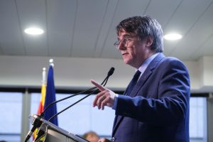 Carles Puigdemont has vowed to return to Spain. (Thierry Monasse/Getty Images)