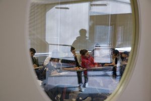 The Lithuanian government will no longer allow free tuition for Ukrainian refugees in state-funded universities but some universities vowed to fund Ukrainian refugees to study themselves. (Photo by James Leynse/Corbis via Getty Images)