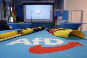 The logo of the Alternative for Germany (AfD). (Sean Gallup/Getty Images)