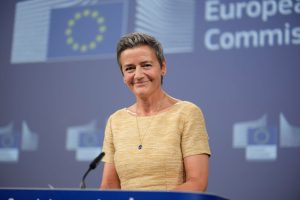 The European Court of Justice has ordered both Apple and Google to hand over billions in fines and allegedly unpaid tax revenue in two separate rulings on September 10. (Photo by Thierry Monasse/Getty Images)