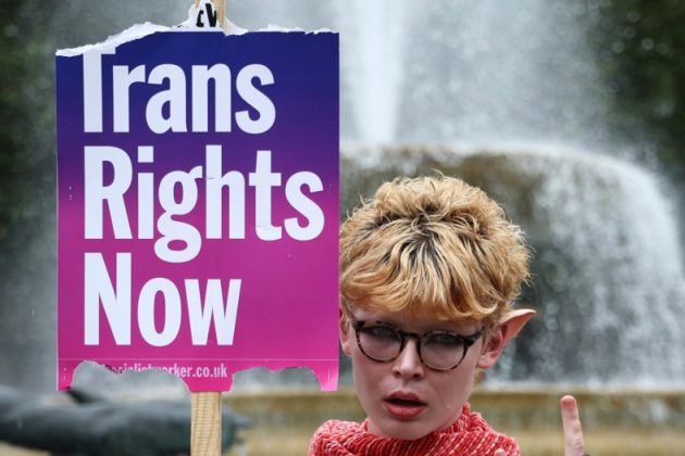 Trans rights for some, no freedom of speech for others (EPA)
