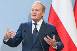The future of liberal democracy in the European Union depends on its response to migration, Polish Prime Minister Donald Tusk said in comments published on October 16 ahead of a summit in Brussels where Warsaw will join calls for a tougher approach. (Photo by Omar Marques/Getty Images)