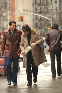 Al Pacino and Johnny Depp in hit mafia film "Donnie Brasco". NO connection at all with Banca Progetto, but an enjoyable photograph. (Lawrence Schwartzwald/Sygma via Getty Images)
