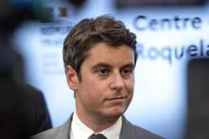 Former French Prime Minister Gabriel Attal appeared as himself on the French teen drama series Askip November 7 episode centred around bullying in school.  EPA-EFE/ANDRE PAIN