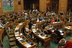 Denmark’s right-wing opposition parties are gearing up for a potential majority in next year’s elections, setting their sights on a conservative resurgence. (PHOTO BY FRANCIS JOSEPH DEAN / DEAN PICTURES) (Photo by Francis Dean/Corbis via Getty Images)
