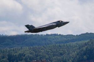 Portugal Defence Minister Nuno Melo has ruled out the possibility of ordering US fight jet F-35 to modernise the country's military capabilities, citing Donald Trump foreign policies. (Photo by Thomas Lohnes/Getty Images)
