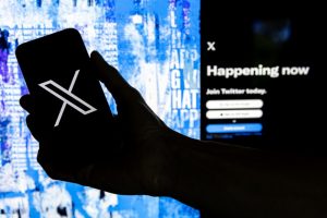 The day after the UK’s Online Safety Act came into force on July 25, protests outside hotels housing asylum seekers were effectively erased from public view on platforms like X. EPA/ETIENNE LAURENT