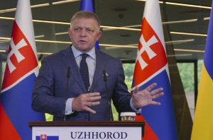The European Commission slams Slovakia’s latest constitutional amendment, warning that the move to enshrine “traditional” values on gender and sexuality clashes with EU law. EPA/STRINGER