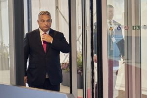 EU chief Ursula von der Leyen will raise allegations that Budapest sought to spy on the bloc's decision-making with Hungarian commissioner Oliver Varhelyi, who has been linked to the scandal, Brussels said Friday. EPA/THOMAS TRAASDAHL DENMARK OUT