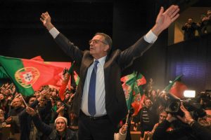 Portugal's socialist candidate won the first round of the presidential election and will face the hard-right candidate in the second round, near-complete results showed Sunday. EPA/JOSE COELHO