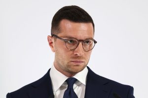 Could legal trouble spell the end for National Rally’s leadership? Jordan Bardella, president of France’s far-right National Rally and a member of the European Parliament, is now under legal scrutiny over his use of European Parliament funds.(Photo by Tom Nicholson/Getty Images)