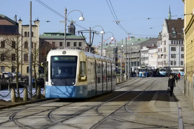 Tram hits self-driving bus on first day of passenger service in Gothenburg